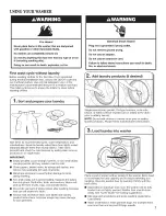 Preview for 7 page of Amana NFW5700BW0 Use & Care Manual