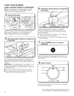 Preview for 8 page of Amana NFW5700BW0 Use & Care Manual