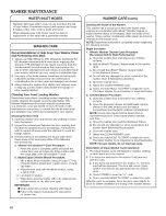 Preview for 10 page of Amana NFW5700BW0 Use & Care Manual