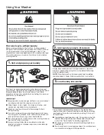 Preview for 7 page of Amana nfw5800d Use & Care Manual