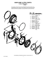 Preview for 8 page of Amana NFW7200TW10 Parts List