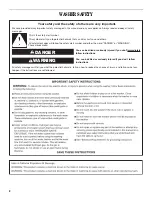 Preview for 2 page of Amana NFW7300W Use And Care Manual