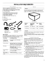 Preview for 3 page of Amana NFW7300W Use And Care Manual