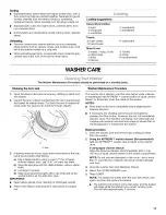 Preview for 17 page of Amana NFW7600XW00 Use & Care Manual