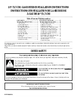 Amana NGD4500VQ Installation Instructions Manual preview