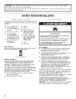 Preview for 12 page of Amana NGD4500VQ Installation Instructions Manual