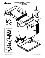 Preview for 1 page of Amana NGD5100TQ0 Top And Console Parts
