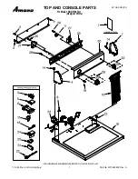 Предварительный просмотр 1 страницы Amana NGD5100TQ1 Top And Console Parts