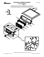 Предварительный просмотр 1 страницы Amana NGD7200TW10 Top And Console Parts