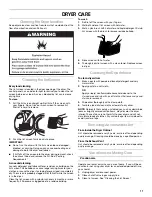 Предварительный просмотр 11 страницы Amana NGD7500VW Use & Care Manual