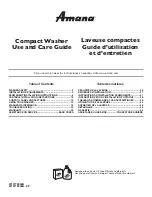 Preview for 1 page of Amana NTC3500FW0 Use And Care Manual