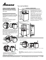 Предварительный просмотр 1 страницы Amana NTW4500V Dimensions And Installation