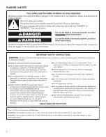 Preview for 2 page of Amana NTW4600YQ Use And Care Manual