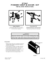 Amana POWER VENT & DOOR KIT Installation Instructions Manual preview