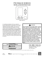 Preview for 1 page of Amana PTAC DS02G-H Installation Instructions Manual