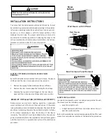 Preview for 5 page of Amana PTH123G25AXXX Installation Instructions & Owner'S Manual