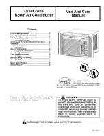 Предварительный просмотр 1 страницы Amana Quiet Zone 18M23TB Use And Care Manual