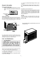 Предварительный просмотр 6 страницы Amana Quiet Zone Room Air Conditioner Use And Care Manual