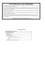 Preview for 2 page of Amana R-410A User'S Information Manual