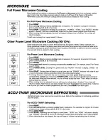 Preview for 11 page of Amana Radarange Plus RMC 720A Use & Care Manual