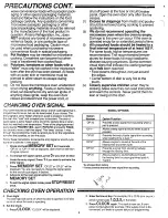 Preview for 6 page of Amana Radarange RSBG459P Use & Care Manual