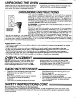 Preview for 4 page of Amana RBG622T Use & Care Manual And Cooking Manual