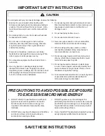 Preview for 4 page of Amana RC17 Series Owner'S Manual