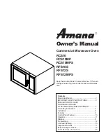 Amana RCS10 Owner'S Manual preview