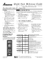 Preview for 2 page of Amana RCS10DA Quick Start & Reference Manual