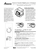 Preview for 3 page of Amana RCS10DA Quick Start & Reference Manual