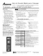 Preview for 4 page of Amana RCS10DA Quick Start & Reference Manual