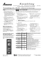 Preview for 8 page of Amana RCS10DA Quick Start & Reference Manual