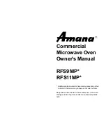 Предварительный просмотр 1 страницы Amana RFS11MP SERIES Owner'S Manual