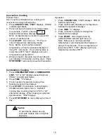 Preview for 10 page of Amana RMC800E Use And Care Manual