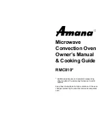 Amana RMC810 Series Owner'S Manual & Cooking Manual preview