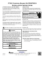 Preview for 1 page of Amana RSKP0014 Installation Instructions Manual