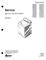 Preview for 1 page of Amana Speed Queen AWM190W2 Service Manual