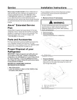 Предварительный просмотр 3 страницы Amana SQD23V Owner'S Manual