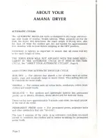 Предварительный просмотр 3 страницы Amana TEA400 Operating Instructions Manual