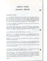 Предварительный просмотр 3 страницы Amana TEA600 Operating Instructions Manual