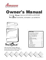 Amana THE BIG OVEN ACF4205A Owner'S Manual preview