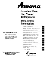 Amana TX20QBG-P1111703WG Installation Instructions Manual preview