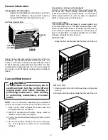 Preview for 8 page of Amana Ultra Quiet Zone Room Air Conditioner Use And Care Manual