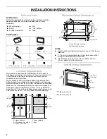 Preview for 2 page of Amana UMTK27 Installation Instructions