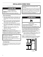 Preview for 4 page of Amana W10154917A Use & Care Manual