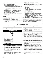 Preview for 16 page of Amana W10154917A Use & Care Manual