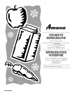 Предварительный просмотр 1 страницы Amana W10154917B Use & Care Manual