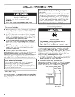 Предварительный просмотр 4 страницы Amana W10154917B Use & Care Manual