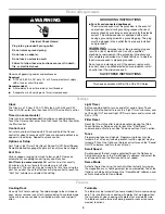 Preview for 3 page of Amana W10208077A User Instructions