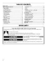 Preview for 2 page of Amana W10216187A Use And Care Manual